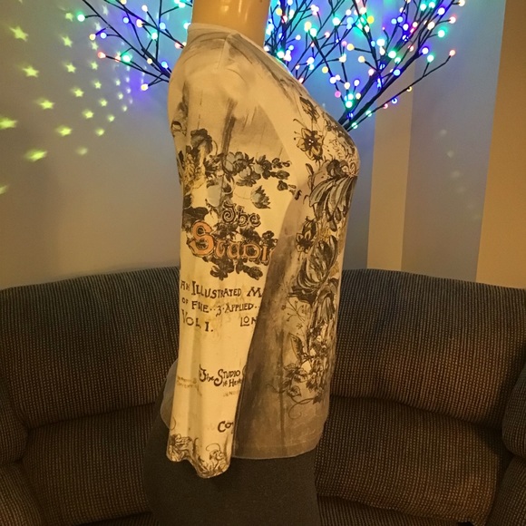 Boas 3/4 Sleeve Ornate The Studio Top - Picture 6 of 7